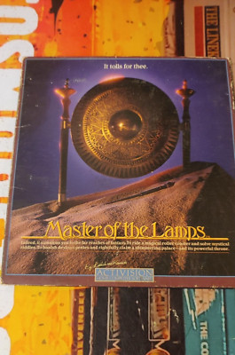Master of the Lamps (1984) Commodore 64 (Disk, Manual, Box) works 8-bit classic