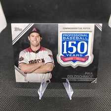 2019 Topps Series 1 Paul Goldschmidt 150th Anniversary Patch Relic #AMP-PG