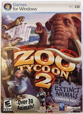 ZOO TYCOON 2: Extinct Animals Expansion Pack for PC "Bring 'em Back"  Sealed 