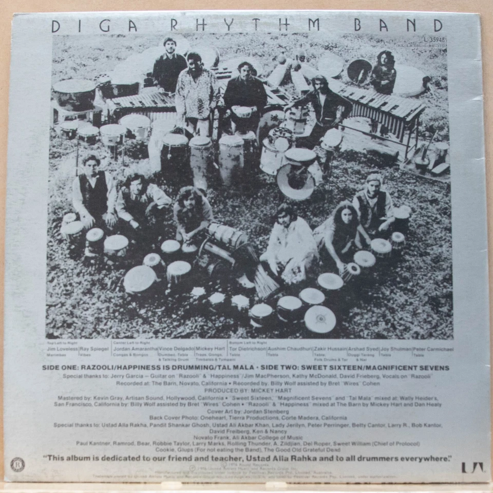 DIGA RHYTHM BAND - DIGA - Vinyl LP - UA - 1976 - VG FREE POSTAGE (1862) - Image 4 of 4