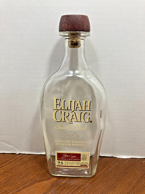 Elijah Craig Small Batch 1789 Kentucky Straight Bourbon Whiskey Empty Bottle