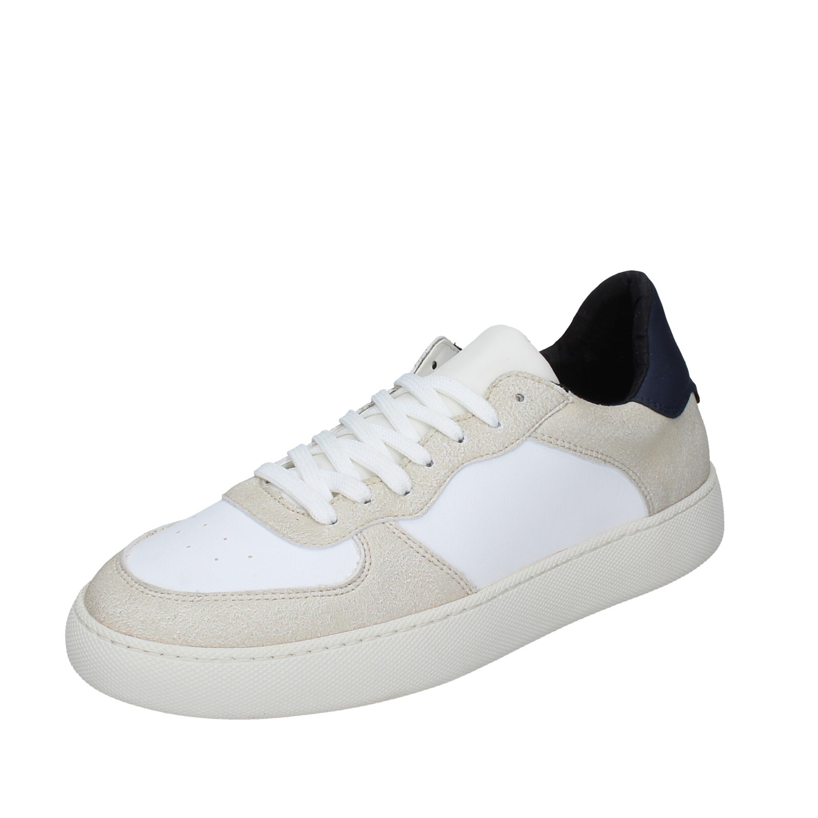 scarpe uomo NIRA RUBENS sandali bianco pelle beige camoscio EX195