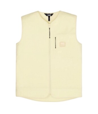 NWT Rains Women s Teens Fleece Vest Color Straw/Light Yellow - Size Medium