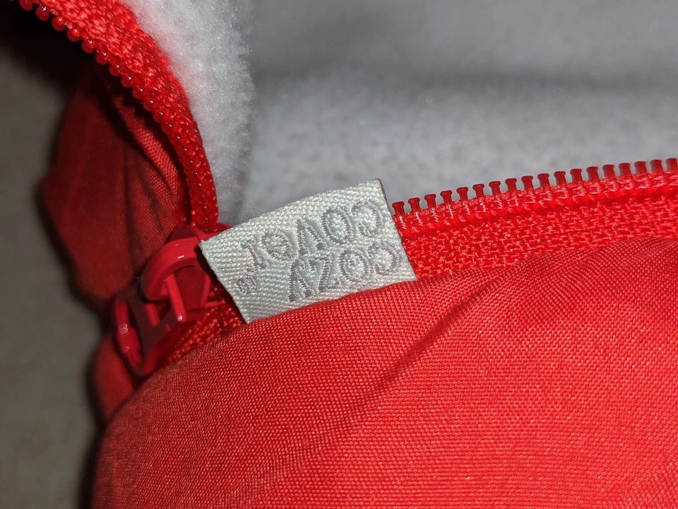 Acogedora cubierta de asiento de coche infantil manta forrada de piel color melón Foto 3 de 4