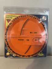 Vintage Constructive Eating Construction Plate for Toddlers Infants Kids USA 9  