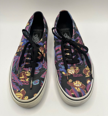 VANS Mens Size 6.5 Womens Size 8 Nintendo Authentic Donkey Kong GAME OVER Shoes