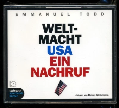 Emmanuel TODD★WELTMACHT USA • Nachruf★Hörbuch★5-CD★H. Winkelmann★Steinbach★NEUW. - Bild 1 von 4