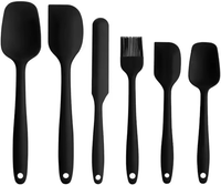 Silikon-KüChenutensilien-Set, Silikon-Spatel-Set 6-Teilig, HitzebestäNdig Bis 20