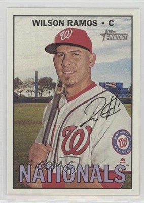 2016 Topps Heritage High Number Wilson Ramos #567 2f4