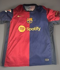 Nike FC Barcelona Soccer Jersey Blue Red Lamine Yamal Size M Authentic