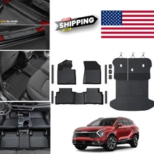 Full Coverage Cargo Liner for 2023 2026 Kia Sportage with Seat Back Protectors