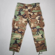 US Army Pants Mens Medium Green Camo Cargo Woodland Hot Weather Combat Trousers