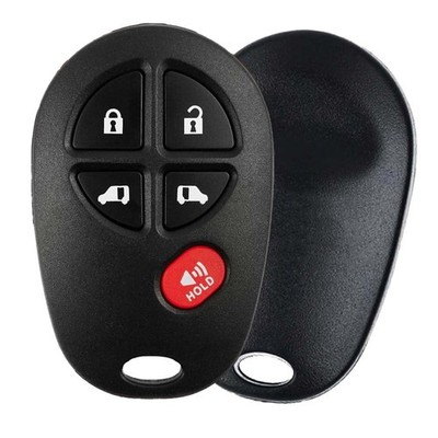 AKS KEYS Replacement for Toyota Key Fob 5 Buttons That Use FCC GQ43VT20T and
