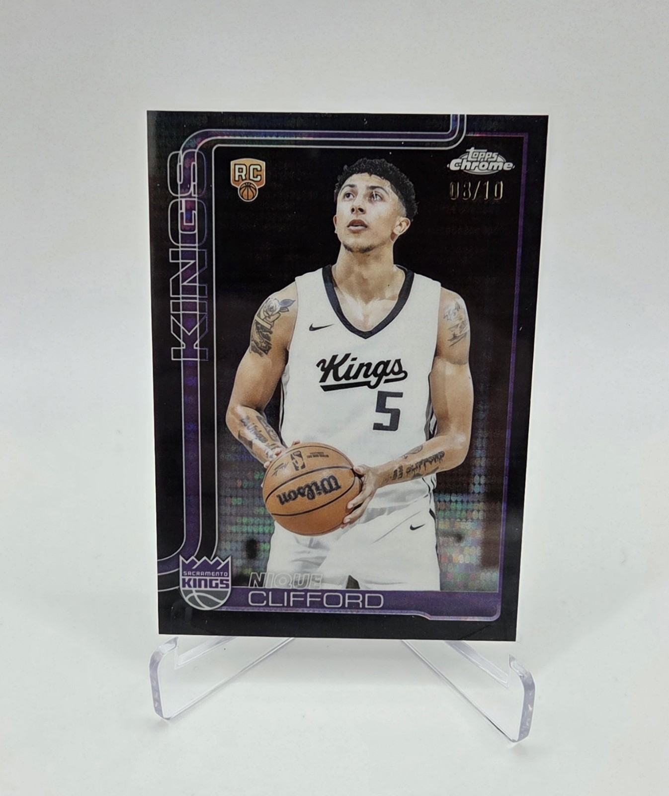 2025-26 Topps Chrome - Nique Clifford Rookie #274 Black Pulsar Refractor /10 RC