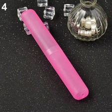 2 x Toothbrush Case Travel Cover ~ Plastic Holder, Family Pack, Brushes Holidays