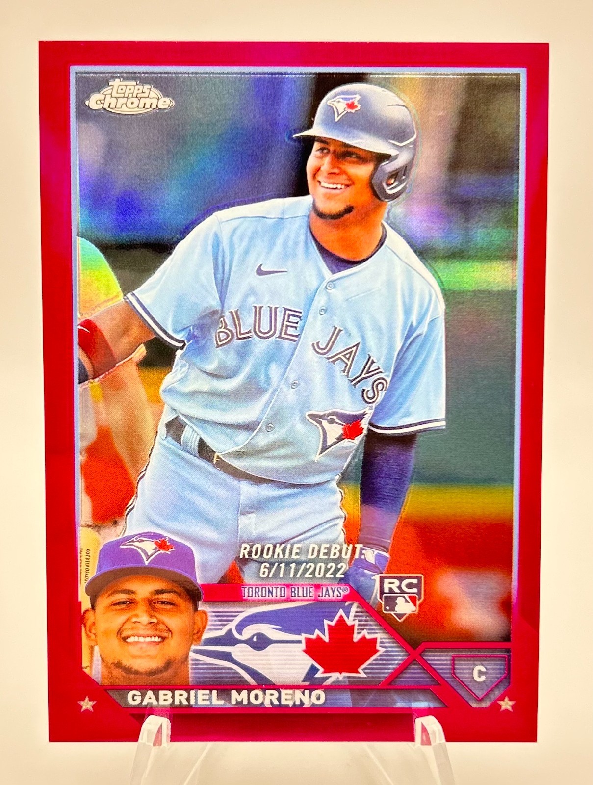 2023 Topps Chrome Update Series - Rookie Debut Gabriel Moreno #USC168 Magenta...