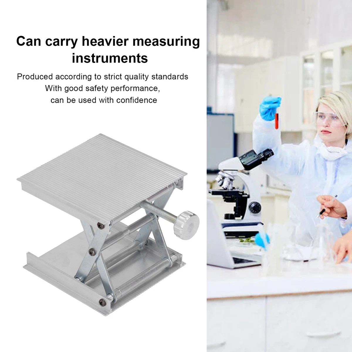 Laboratory Lifting Platform Sturdy Adjustable Lift For Measuring Tools