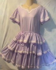 THE SQUARE DANCE DRESS CO Swing Full Circle Dress 16 Cottage Prairie Peasant USA