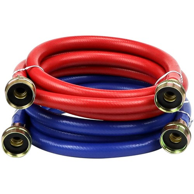#ad 2 PACK 6FT Rubber Washing Machine Hoses Burst Proof Hot and Cold Washer Water... $23.51