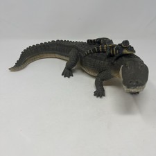 Safari Ltd Toys Rubber Alligator Mama With 3 Babies On Back 12 Long 2004