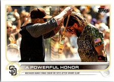 Baseball 2022 Topps #648 A Powerful Honor 582 Montgomery San Diego Padres