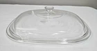 VINTAGE PYREX P-10-C-1 Clear Glass Square Replacement Lid ONLY