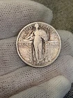 Beautiful Toned 1925 Standing Liberty Silver Quarter.   Lot014