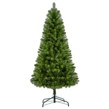 7FT Unlit Artificial Christmas Tree with 775 Tips, Full PVC Branches Classic Gr