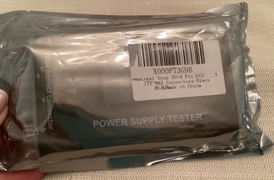 Power Supply Tester Portable Easy To Read 20/24 12v  3.3 v   5v. New  In Package