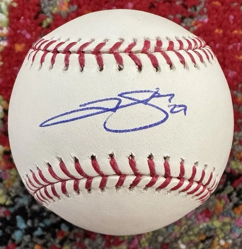 Trevor Story “27” Autographed OMLB Manfred Baseball Beckett Authentication
