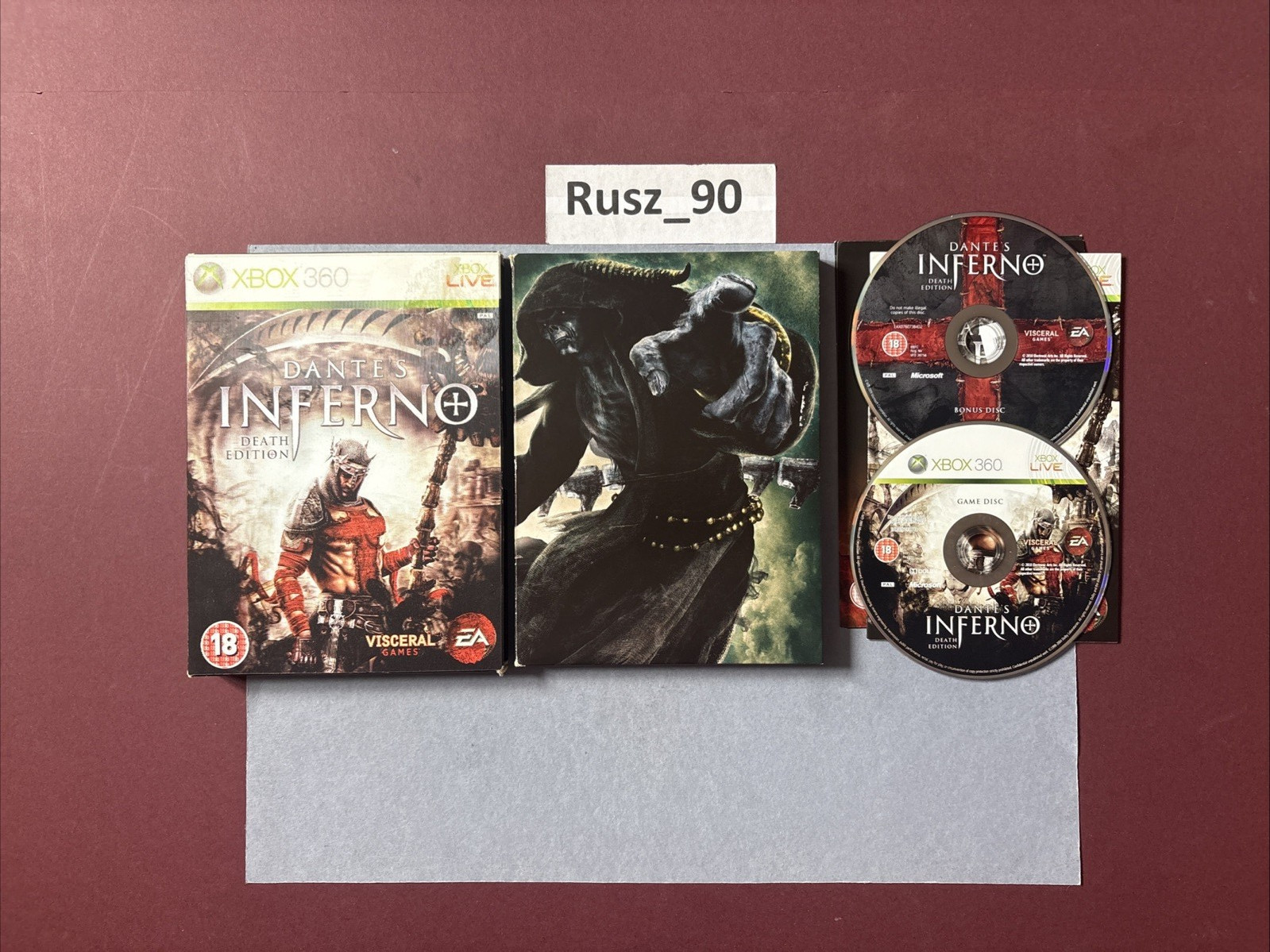 Dante’s Inferno Death Edition Xbox 360 RATED 18 UK PAL RARE GOOD COND CIB