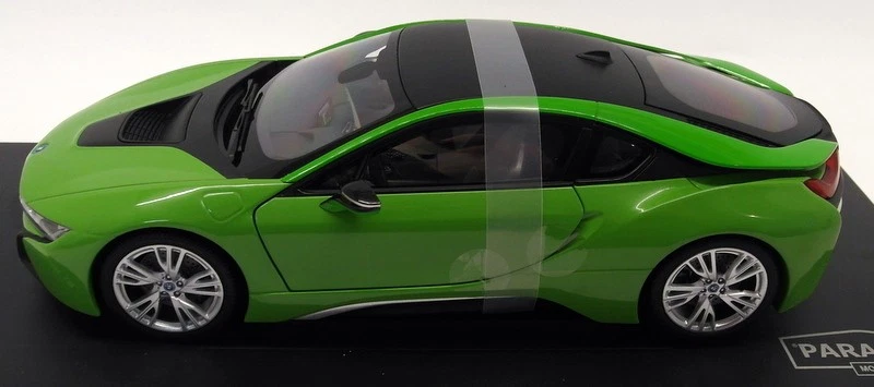 Paragon 1/18 Scale Diecast - PA-97086 BMW i8 Java Green - Image 3 of 4