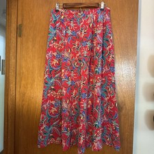 NWOT Vintage Liz Claiborne 100 Silk Floral Wide Leg Pants Size 12