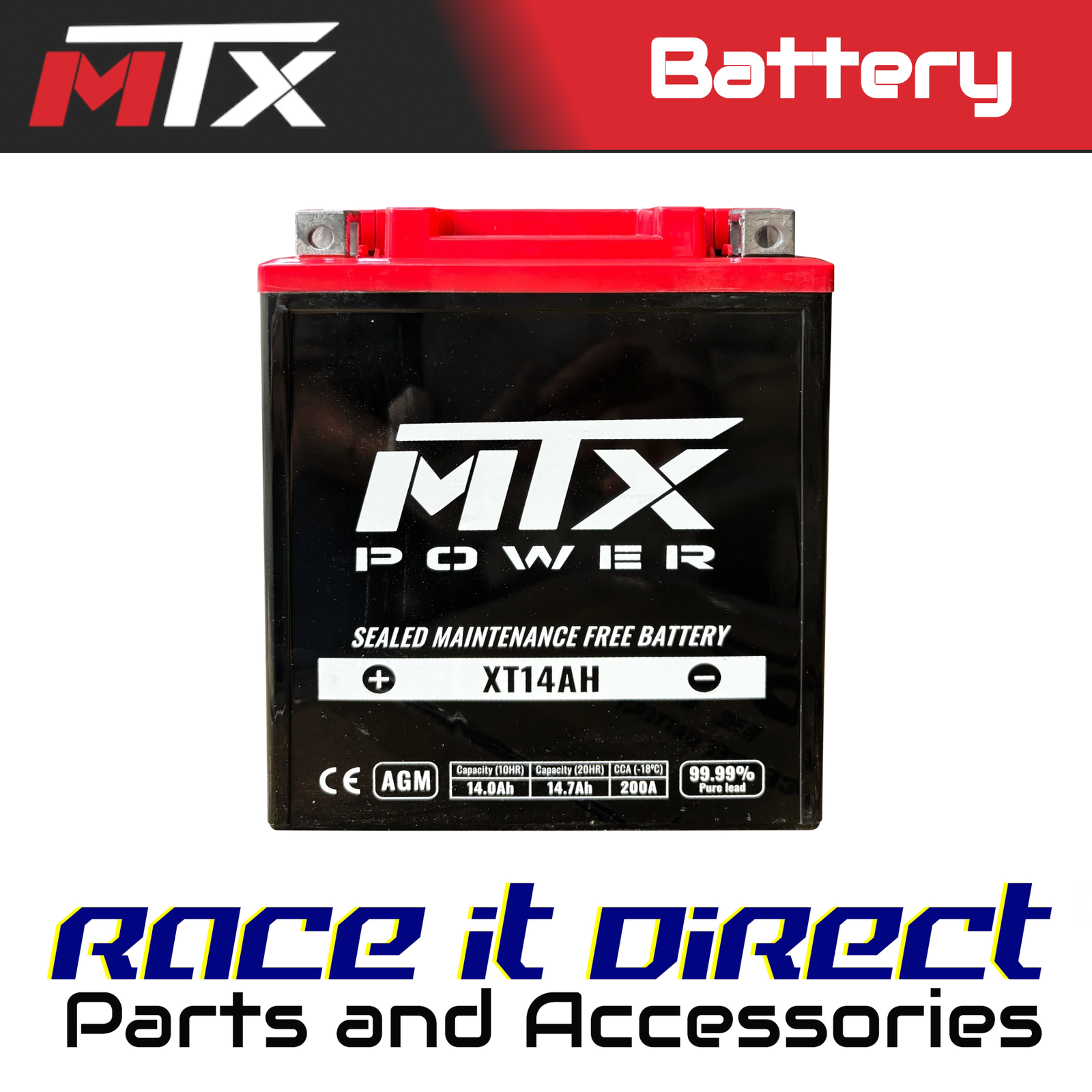 AGM Battery for HONDA CB 750 NIGHTHAWK 1991-1992 MTX