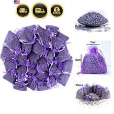 Lavender Sachets 25 Pack -French Lavender Sachets Closets Fresh Scents, Set o...