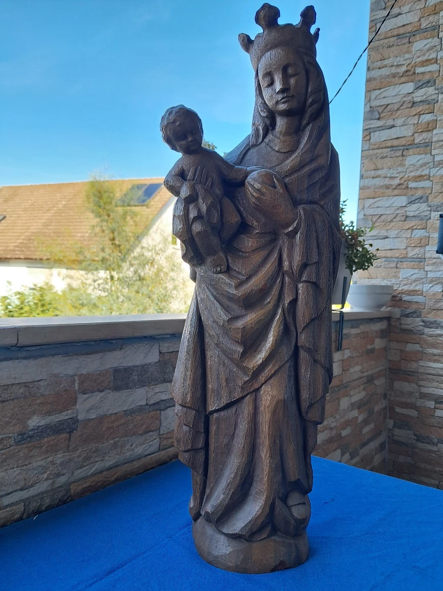 Madonna - Maria mit Jesuskind aus Holz
