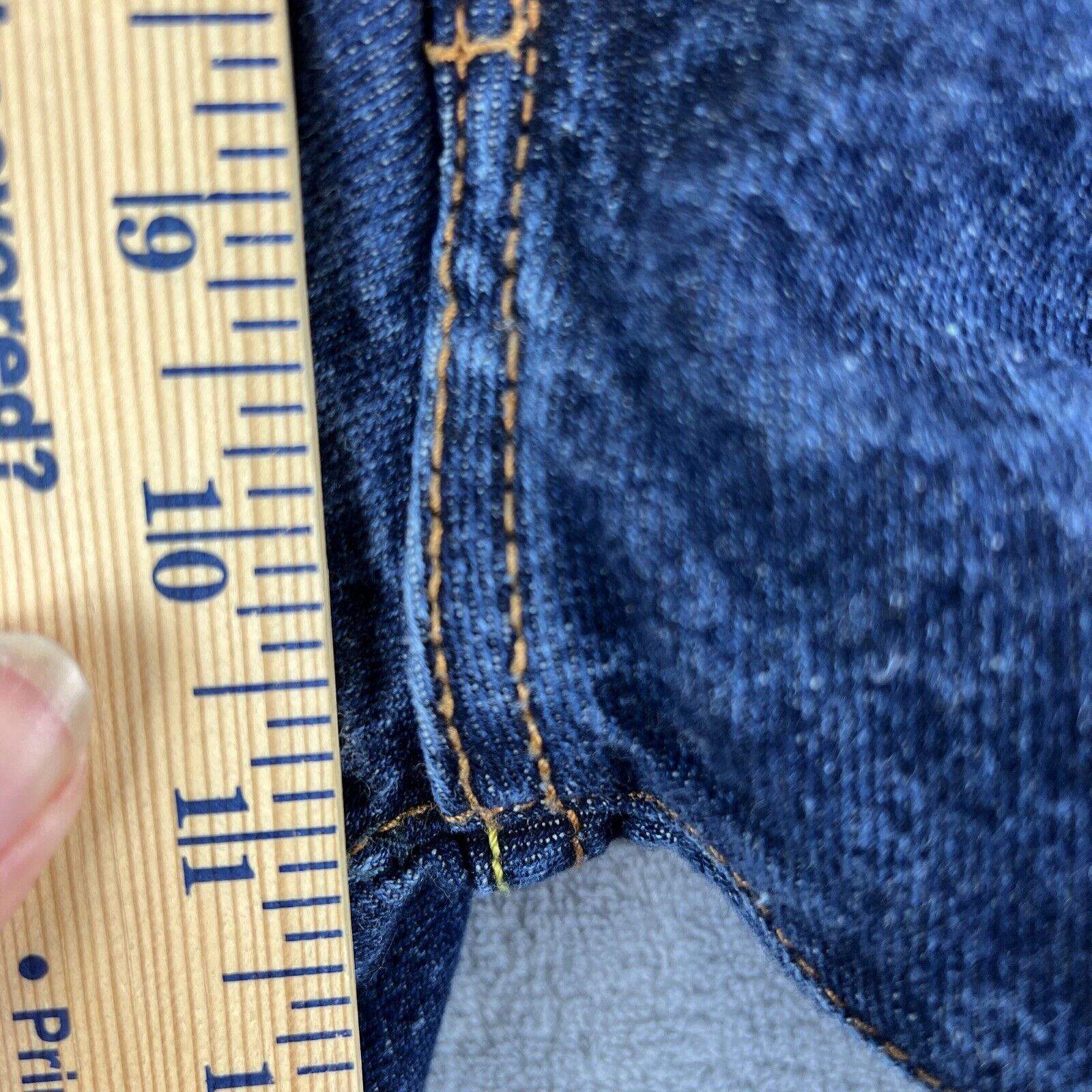 Evisu Jeans Mens 38x32 Blue Denim Embroidered Dragon Pockets 
