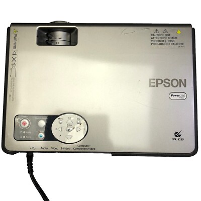 Epson LCD Projector PowerLite Model 3EMP-760 w/Cables - WORKS