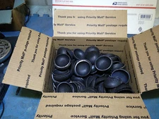 Pipe caps: domed steel weld on 2 3/8 lot of 100