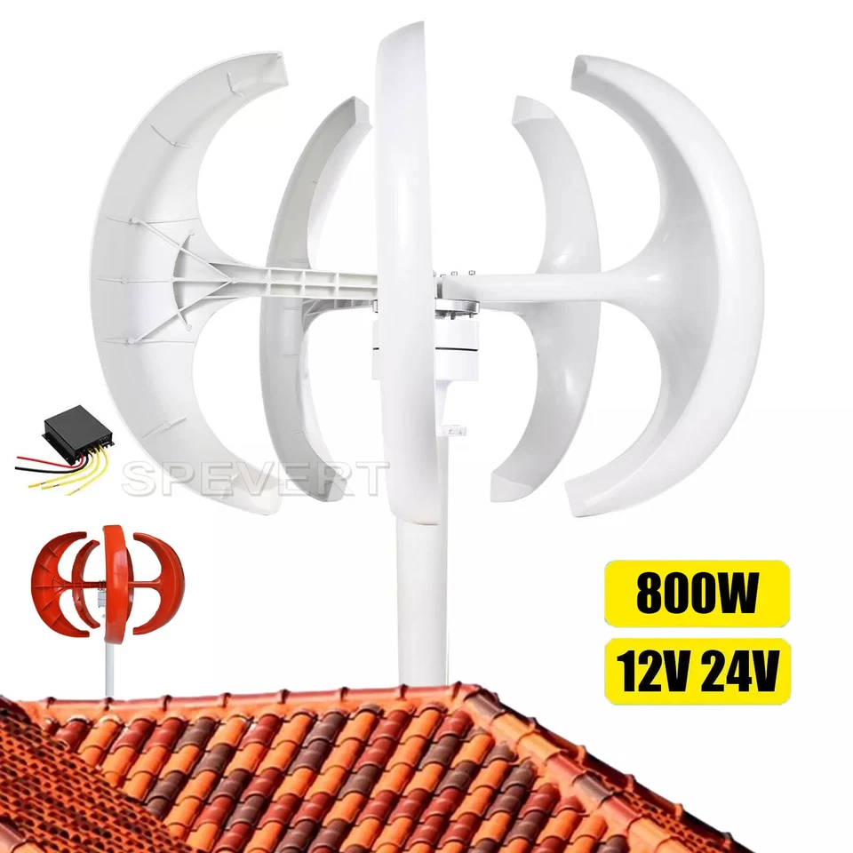 Kleinwindkraftanlage 800 Watt 12-24 Volt Garten Windgenerator Windturbine - Bild 4 von 4