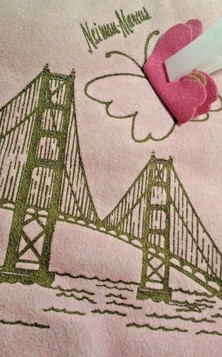 Laurice Keyloun Neiman-Marcus Bridge Butterfly Fabric Pink Zippered 7 X 6 inch - Picture 10 of 10