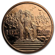 Norse God Series HEL 1 oz Copper Round New