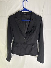 Express Black Stretch Button Blazer Women's Size 4