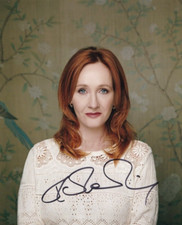 J.K. ROWLING signed Autogramm 20x25cm HARRY POTTER in Person autograph ACOA