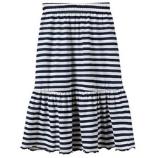 Girls Skirts Cotton Maxi Skirts Girls Long Skirt Elastic Waistband Ruffle Max...