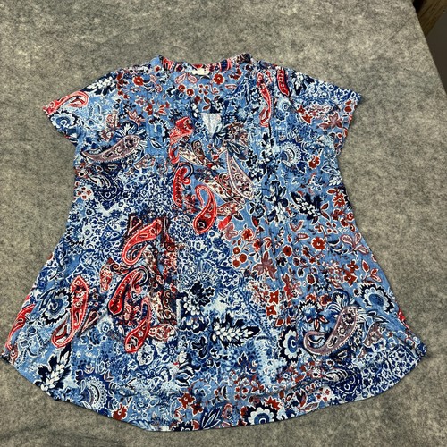 Chemisier Sheer (transparent) Westport Taille 3X Plus - Style Bohème Patchwork - Occasion