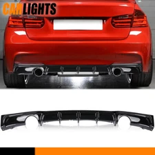 Rear Lower Bumper Diffuser Lip Fit For BMW F30 3 Series M Sport Sedan 2012-18