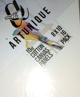 COTTON CANVAS PANELS 8 X 10~16 PACK (10oz EA.) & DAILY SHIPPING!