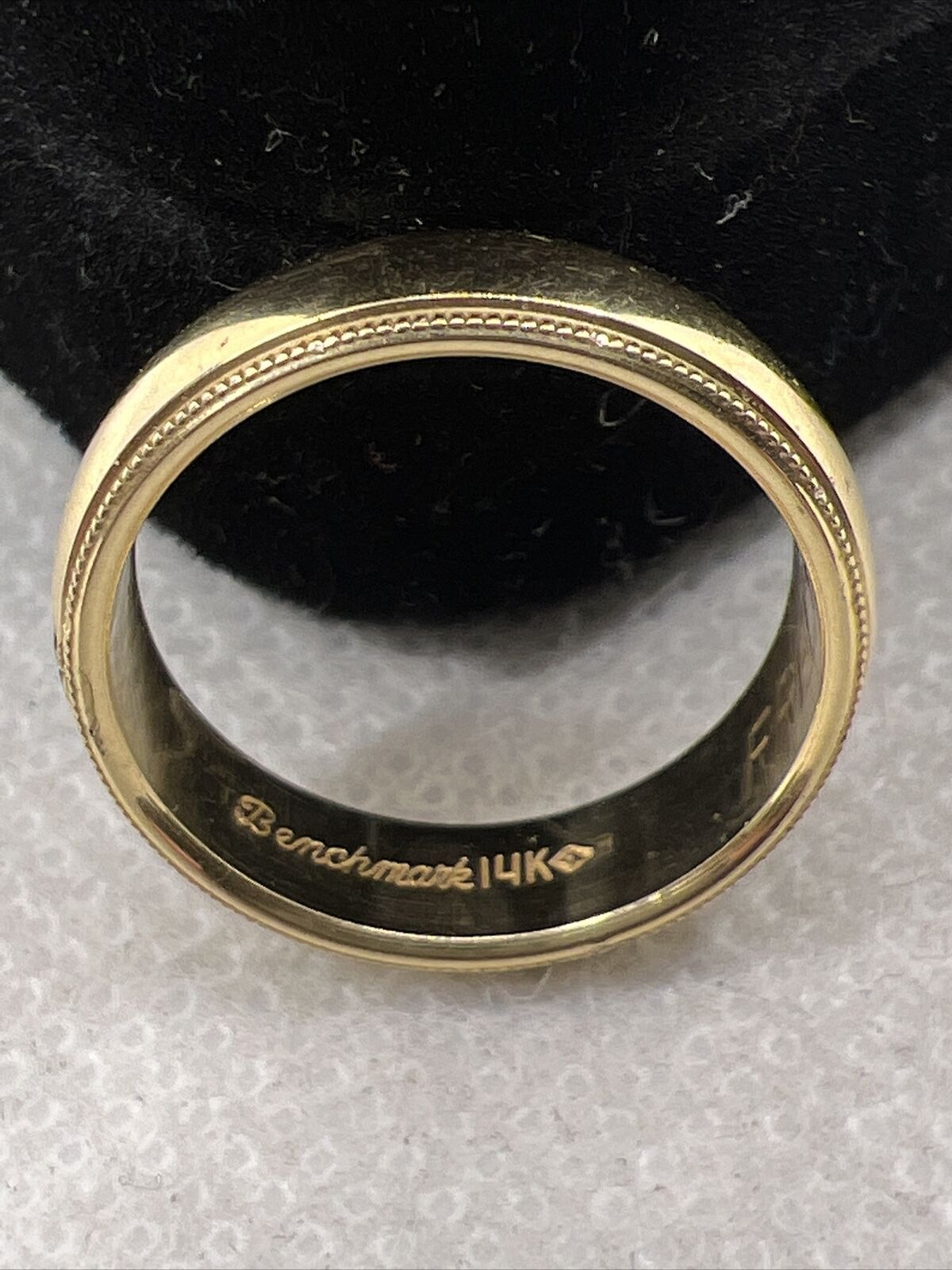 BENCHMARK Elegant Solid 14K Yellow Gold DOME Styl… - image 11