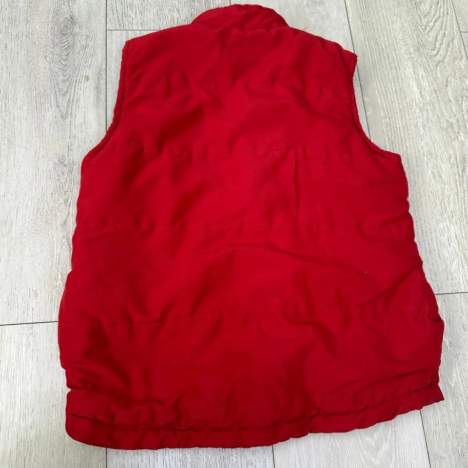 Nickelodeon Sponge bob weird pants quilted red puffer boys vest size 6 - Image 2 of 4